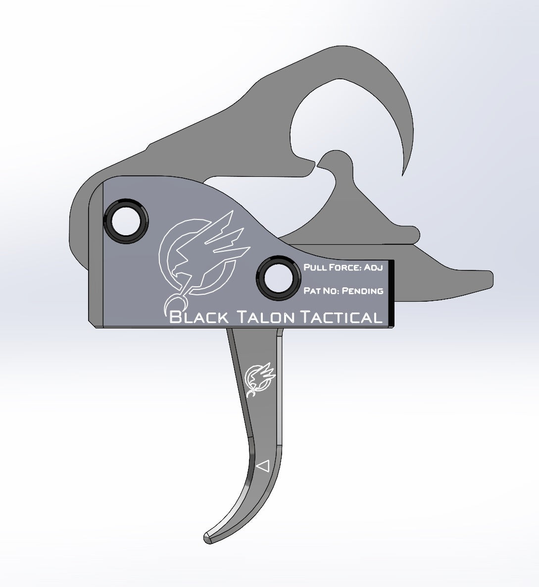 Calibrated Fixed Drop in Single Stage Trigger - Curved Bow Profile